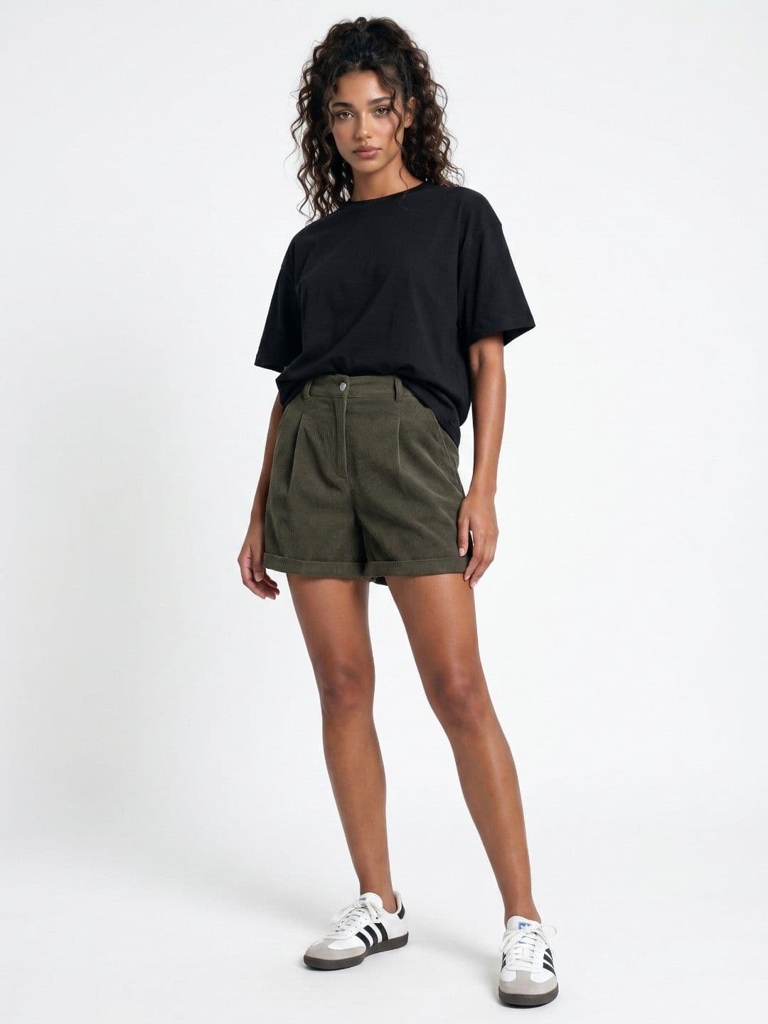 glitchez Women Corduroy Shorts thumbnail 4