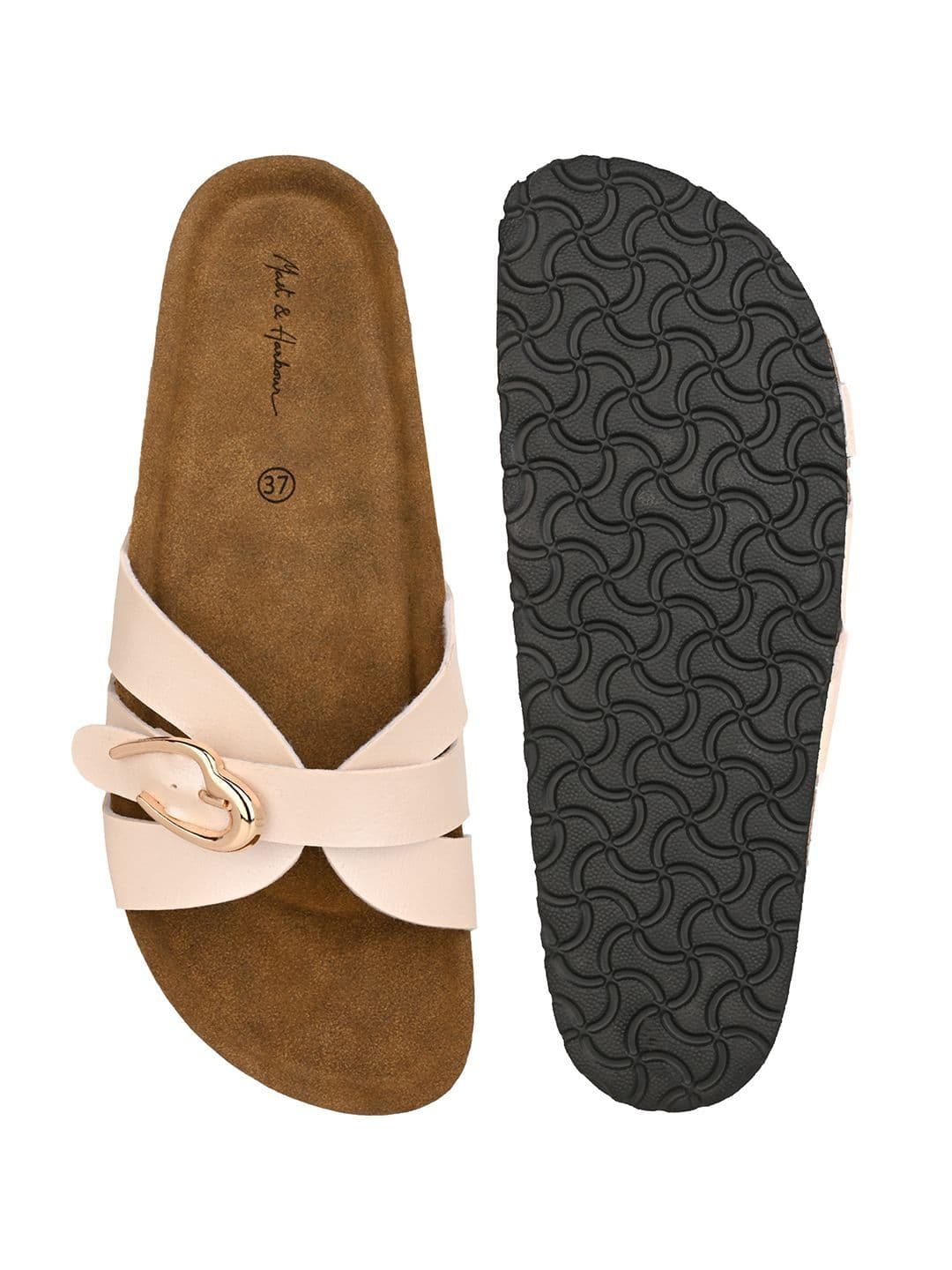Mast & Harbour Women Open Toe Flats with Buckles thumbnail 7