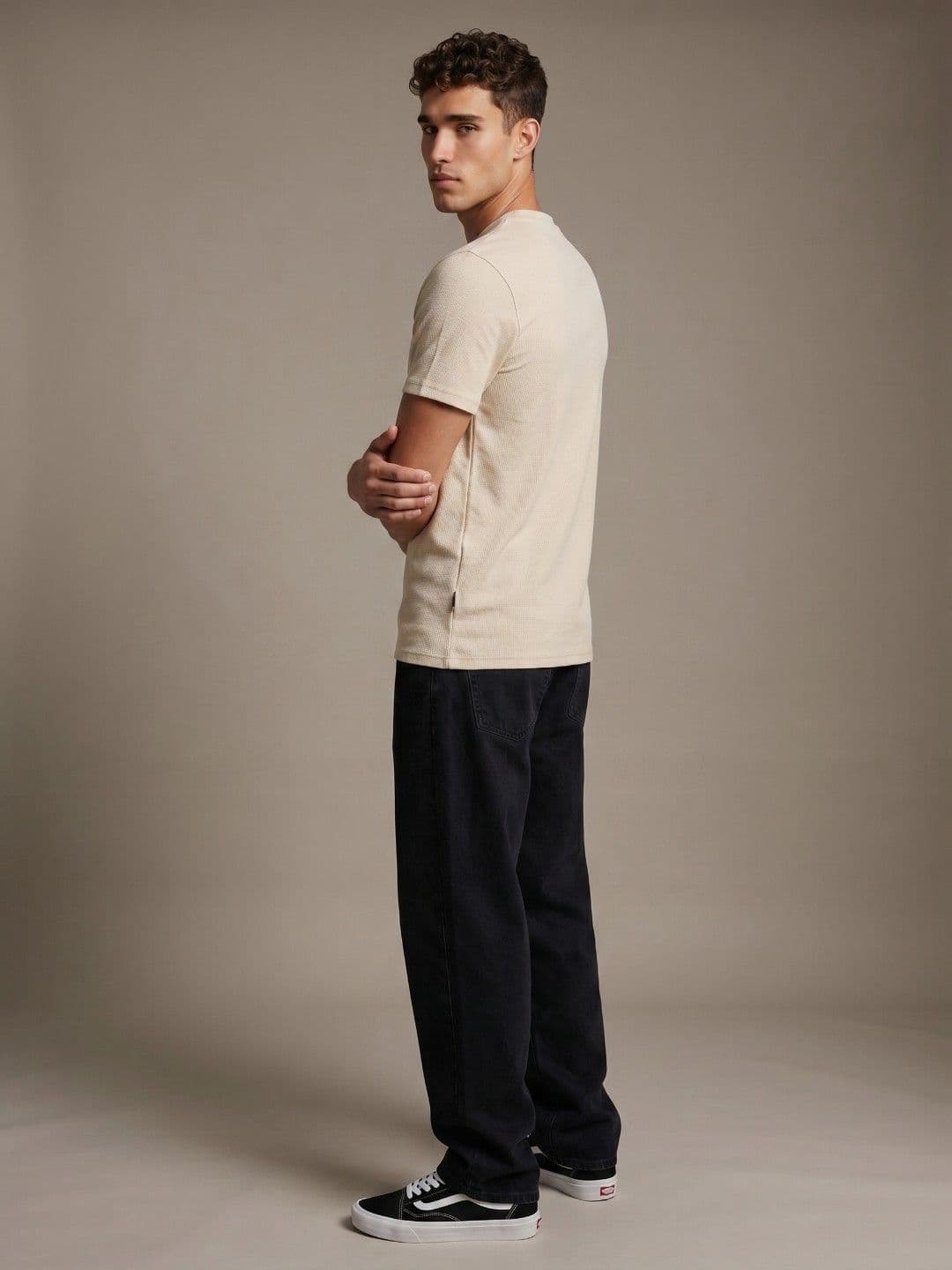 glitchez Men Henley Neck T-shirt thumbnail 2