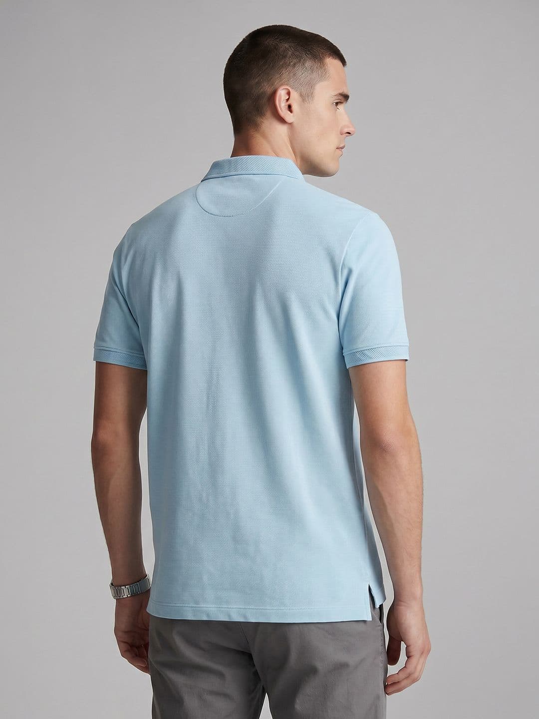 Van Heusen Polo Collar Pure Cotton T-shirt thumbnail 4
