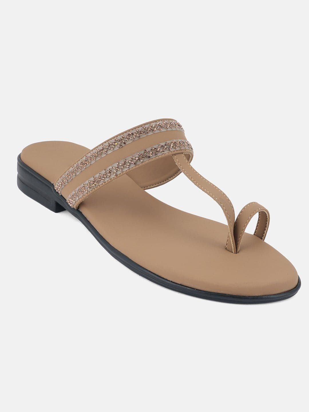 Liscott Women Embellished One Toe Flats thumbnail 3