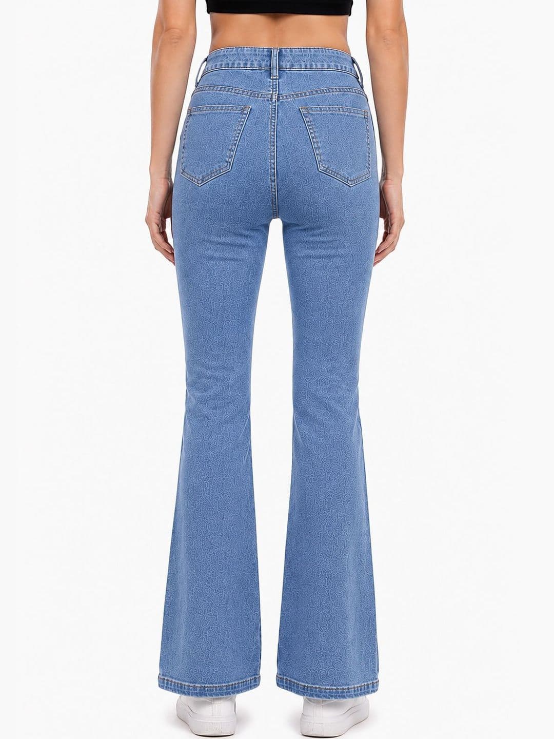 blue poison Women Jean Flared High-Rise Stretchable Jeans thumbnail 5
