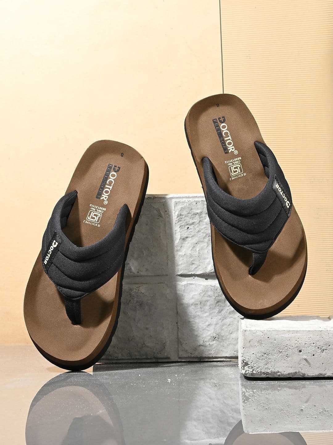 DOCTOR FEEL SOFT Men Thong Flip-Flops thumbnail 2