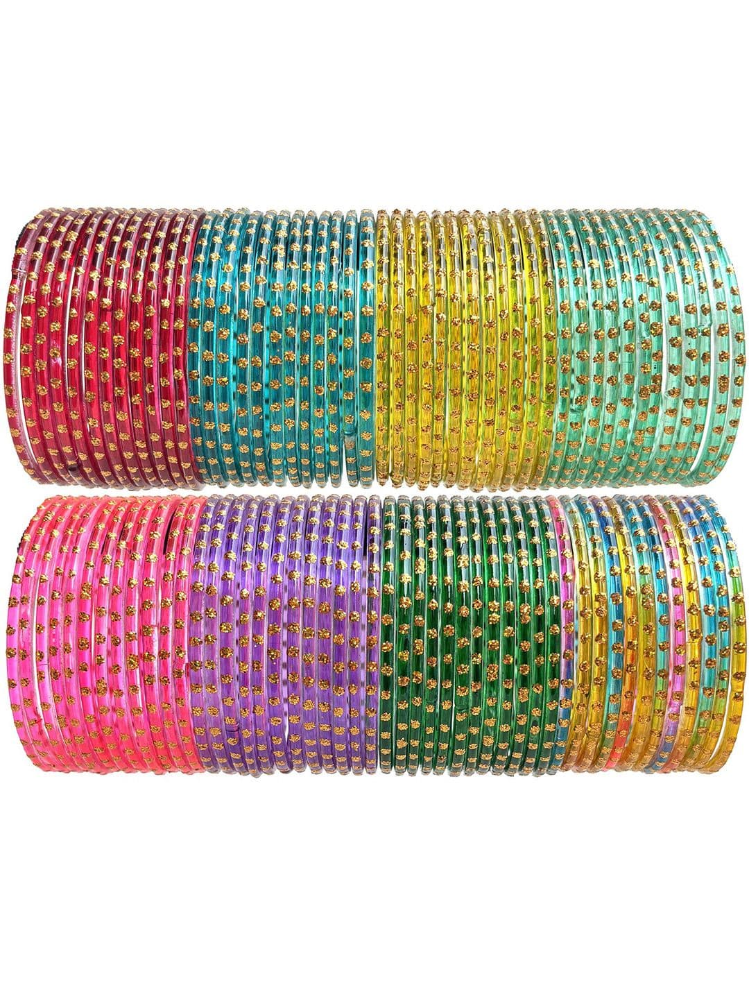 HAND KKRAFTS Set Of 8 Stone Studded  Bangle - view 1