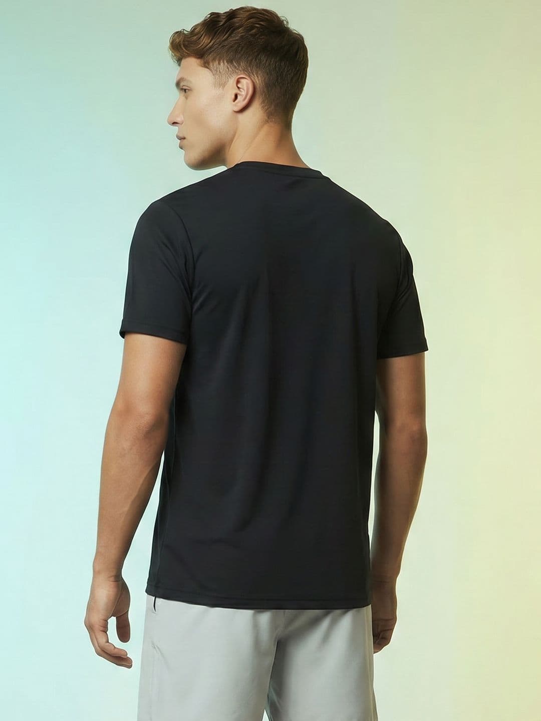 HRX by Hrithik Roshan Brand Logo Printed Rapid Dry Training T-Shirt thumbnail 5