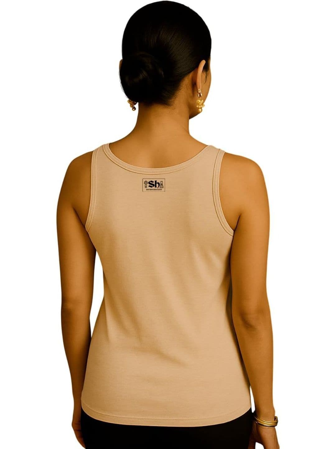 Shyam Hosiery Pack of 2 Cotton Non Padded Camisoles thumbnail 3