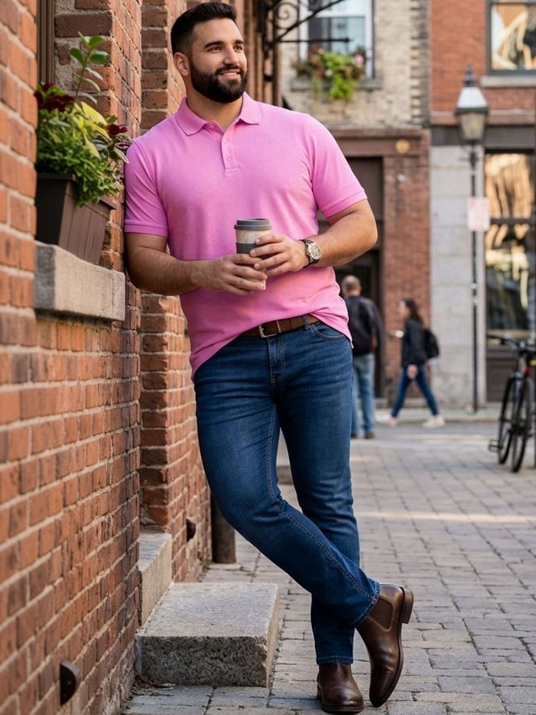 Mast & Harbour Men Polo Collar T-shirt thumbnail 3