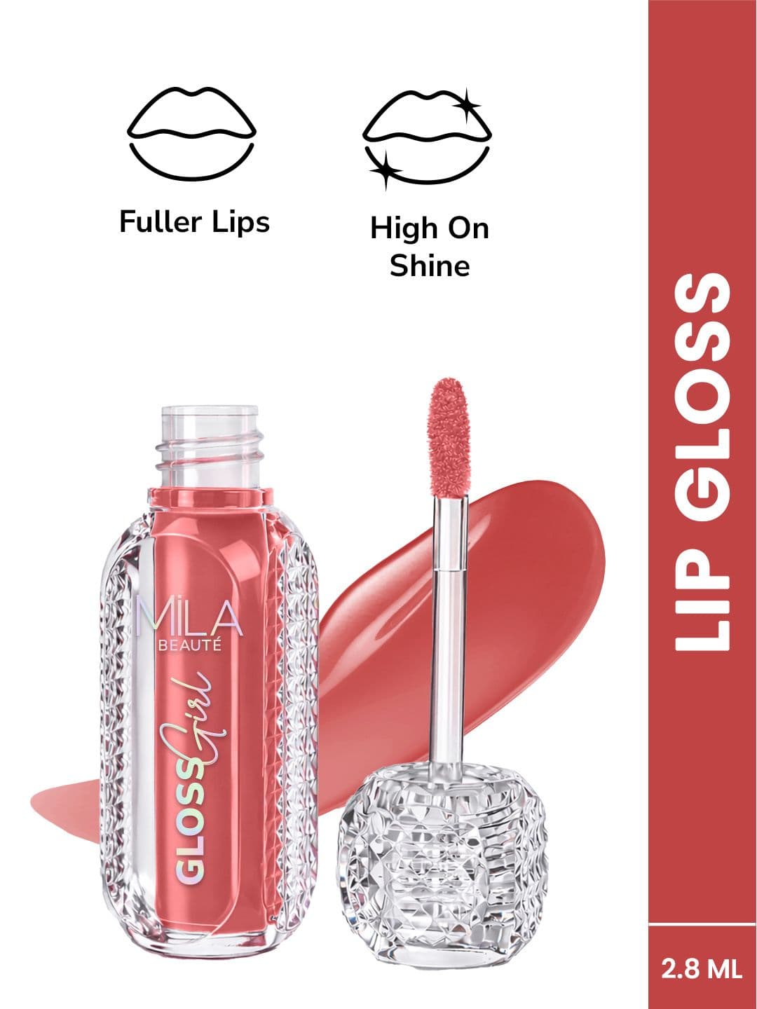 MILA BEAUTE Gloss Girl Hydration Lip Gloss With Hyaluronic Acid - 2.8 ml - My Choice - 05 - view 1