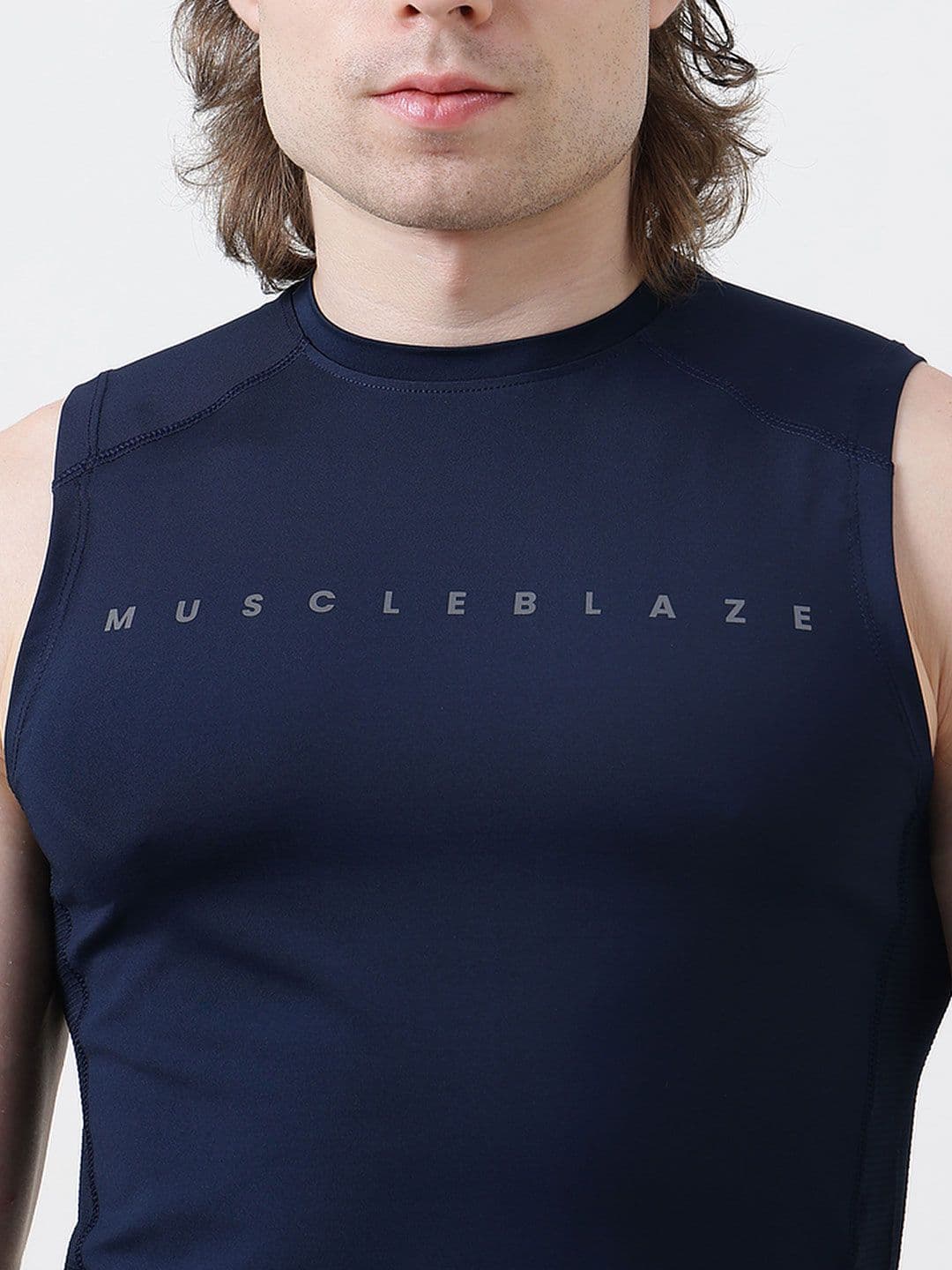 MuscleBlaze Unisex Typography Printed Round Neck Compression T-shirt thumbnail 6