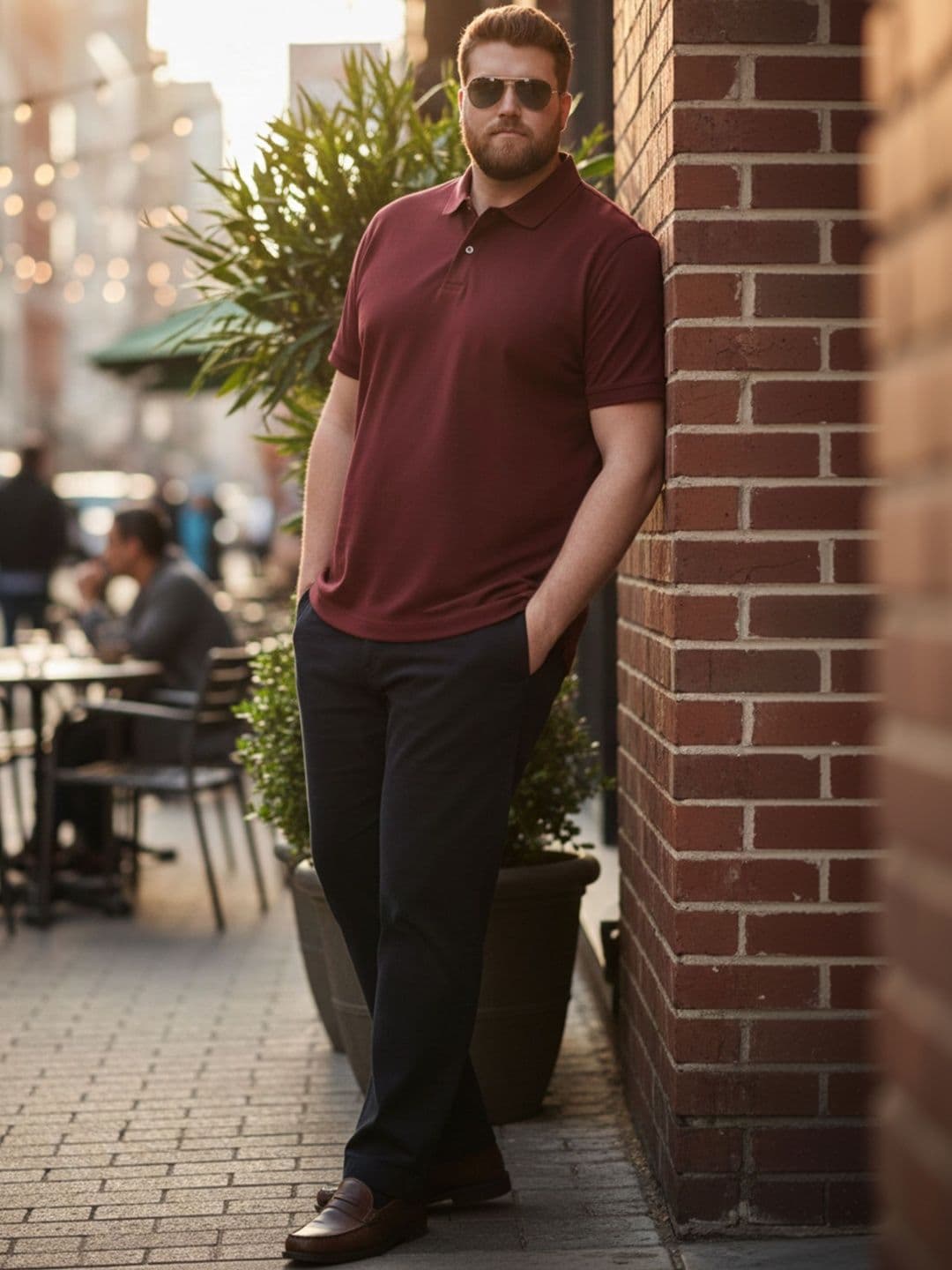 The Roadster Lifestyle Co Polo Collar Oversized Tshirts thumbnail 4