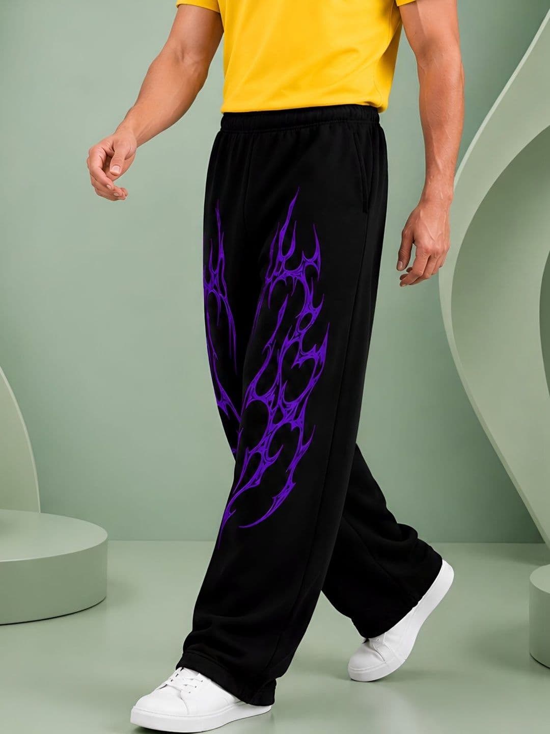 TEDWOODS Men Regular Fit Graphic Print Track Pants thumbnail 6