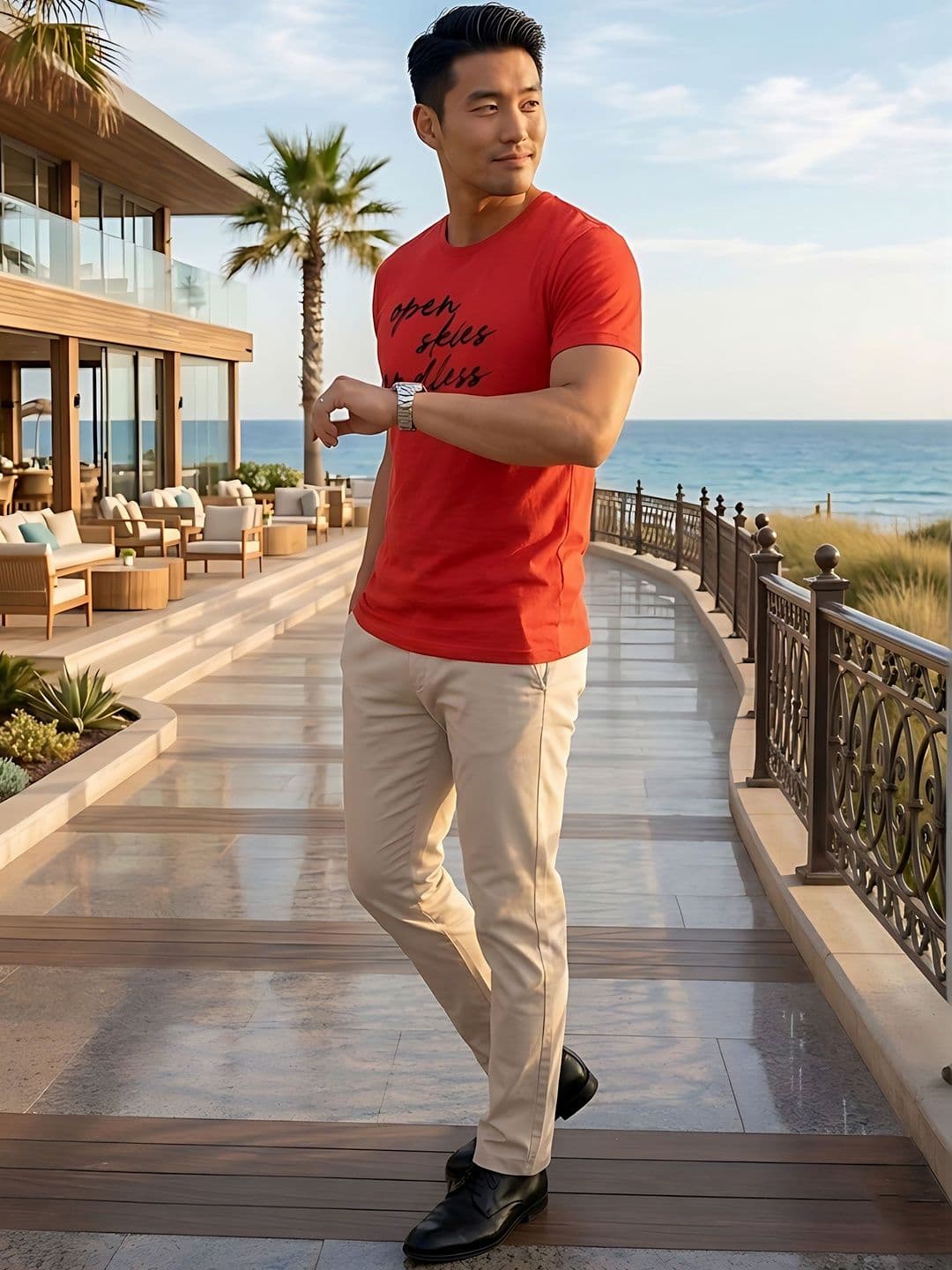 Moda Rapido Men Typography Printed T-shirt thumbnail 5