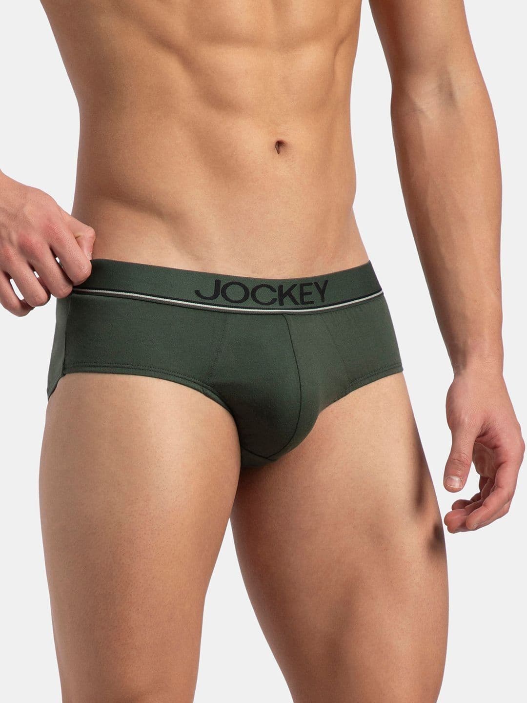 Jockey Super Combed Cotton Solid Brief with Ultrasoft Waistband - 8037 thumbnail 6