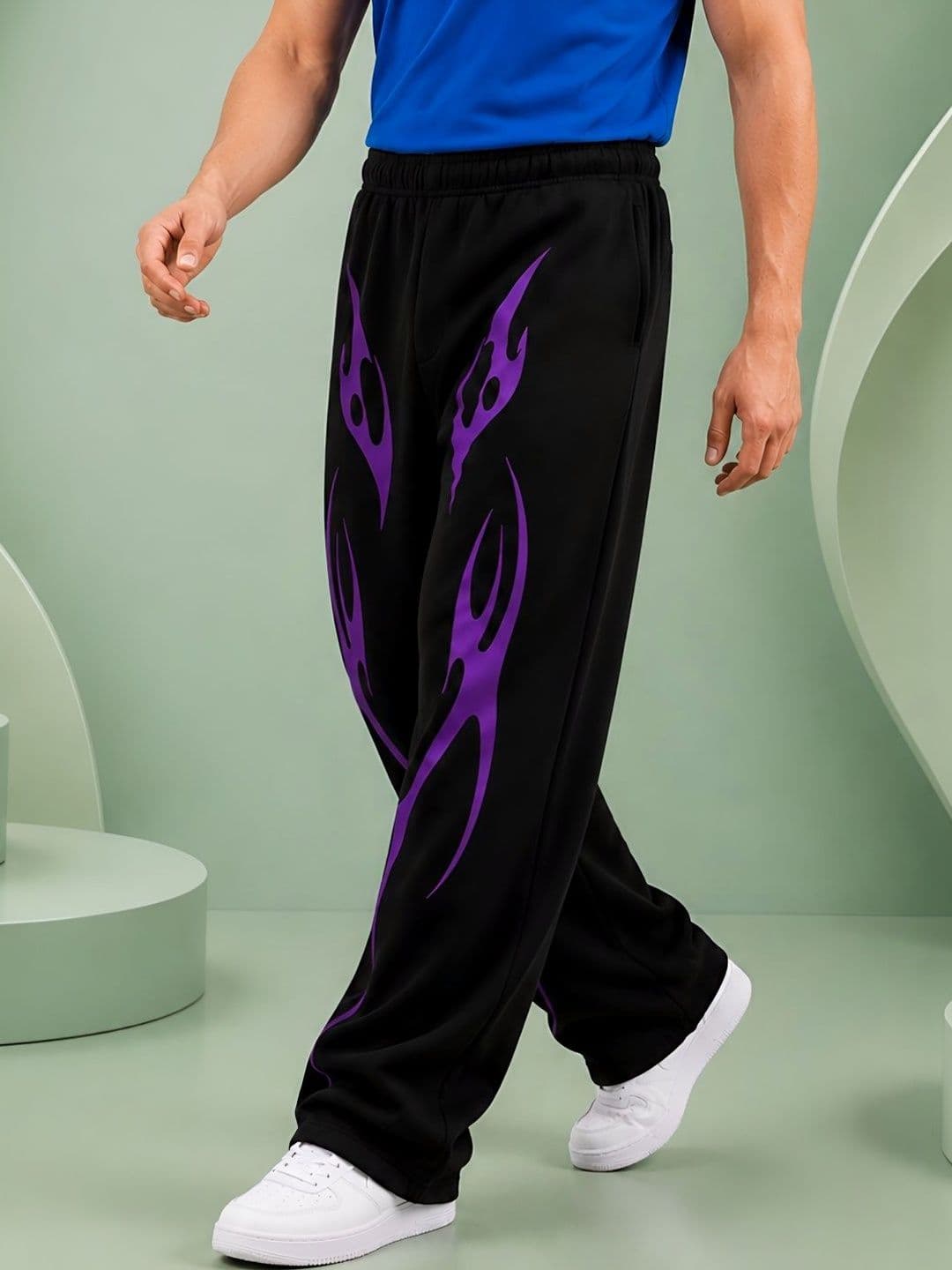 TEDWOODS Men Regular Fit Graphic Print Track Pants thumbnail 6