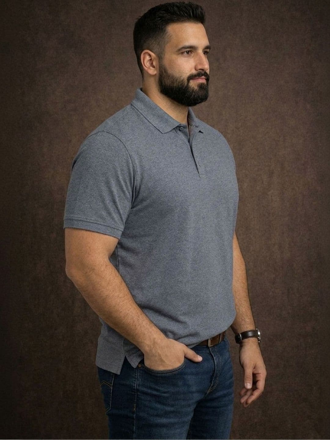 Mast & Harbour Men Polo Collar T-shirt thumbnail 4