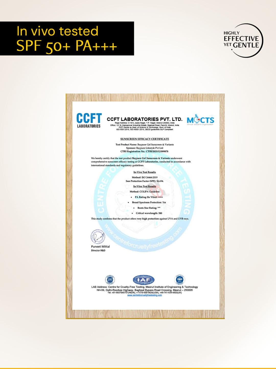 deconstruct Gel Sunscreen SPF 50 PA++++ -100% Photostable-Lightweight In-Vivo Tested 50g thumbnail 5