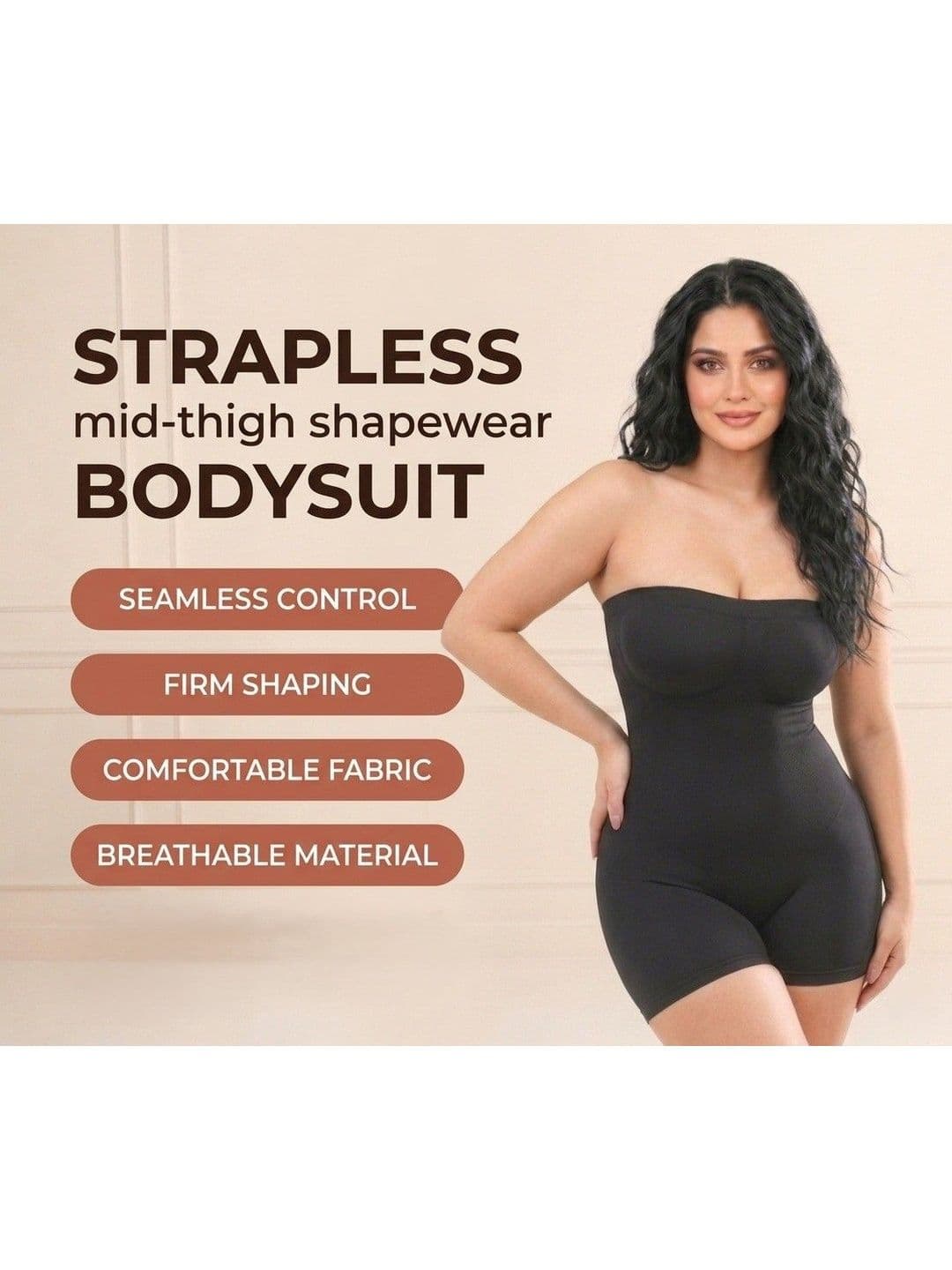 Rare Bello Strapless Fullbodysuit Shapewear thumbnail 2