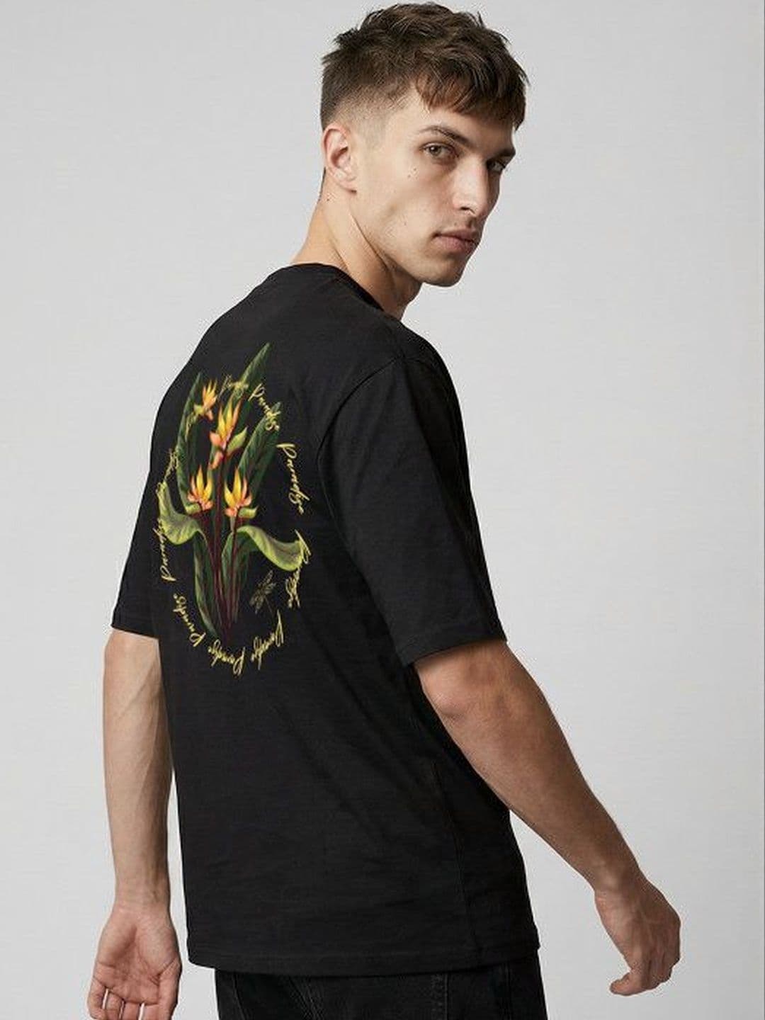 High Star Men Floral Printed Tropical T-shirt thumbnail 5
