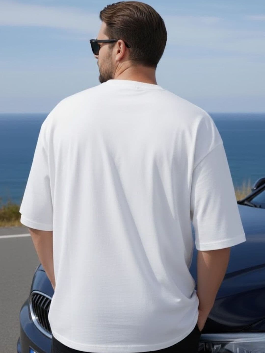 Sztori Men Typography Printed Drop-Shoulder Sleeves T-shirt thumbnail 2