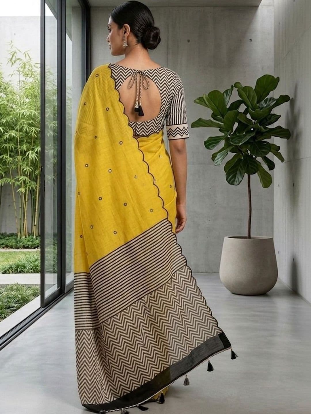 Sangria Woven Design Sarees Blouse Piece thumbnail 5