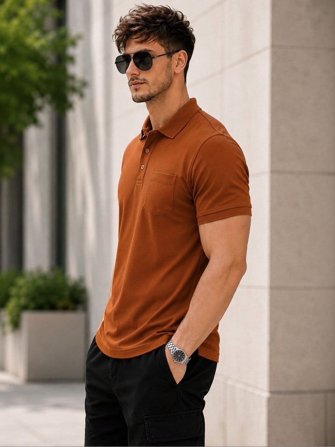 SCUBA Men Polo Collar Pockets T-shirt thumbnail 2