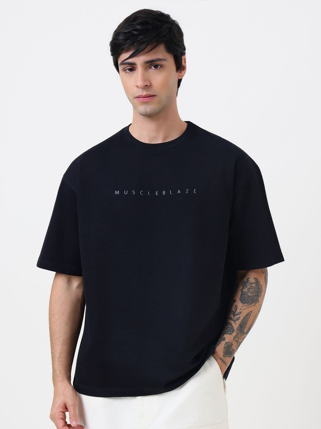 MuscleBlaze Unisex Typography Printed Round Neck Cotton T-shirt thumbnail 6