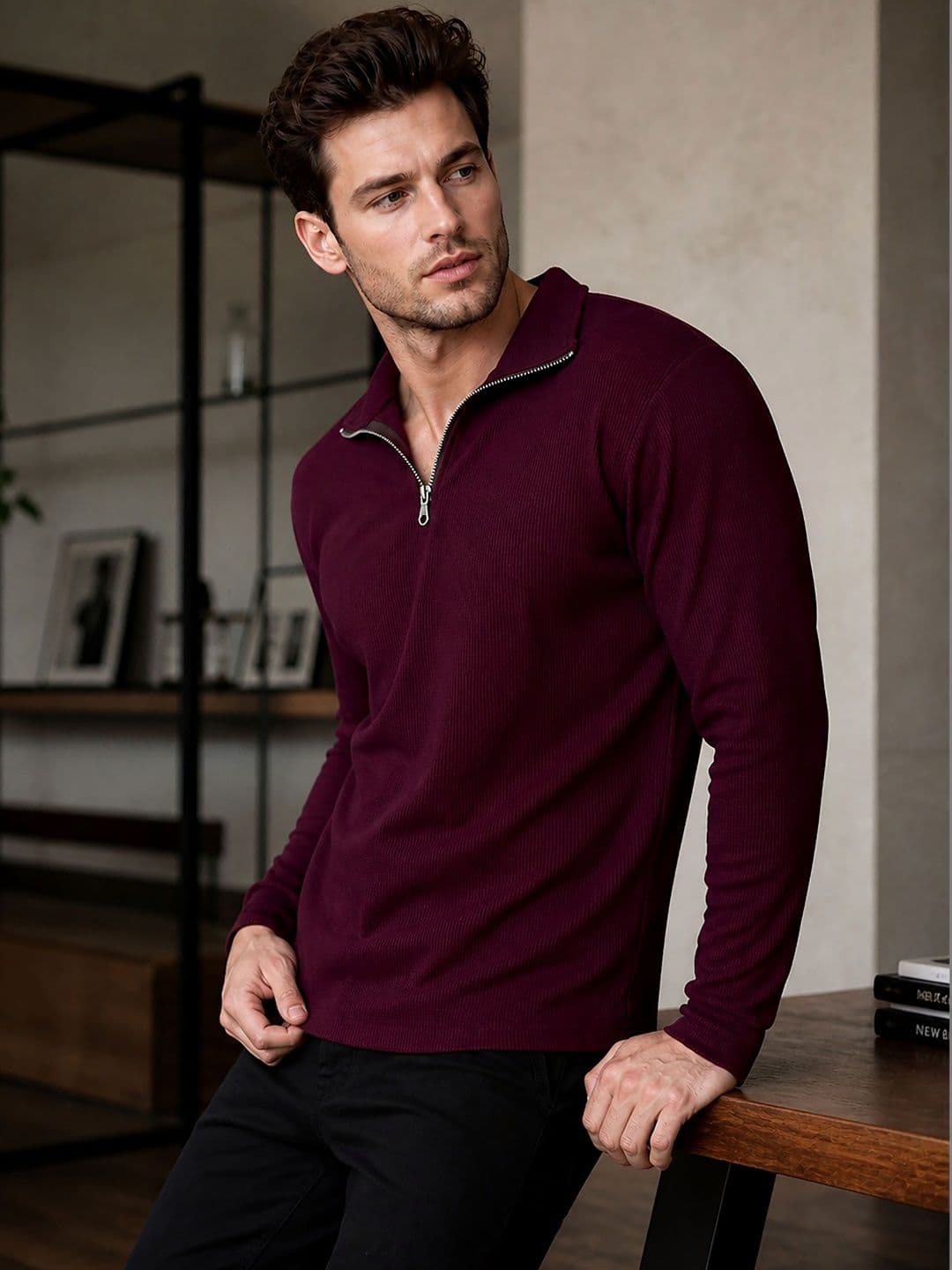 ATIGIANO Men Polo Collar T-shirt thumbnail 3