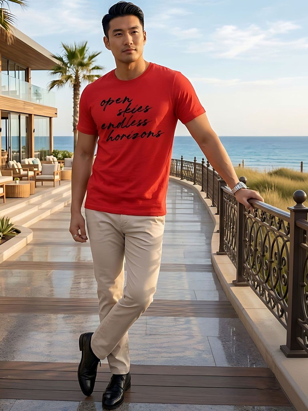 Moda Rapido Men Typography Printed T-shirt thumbnail 3