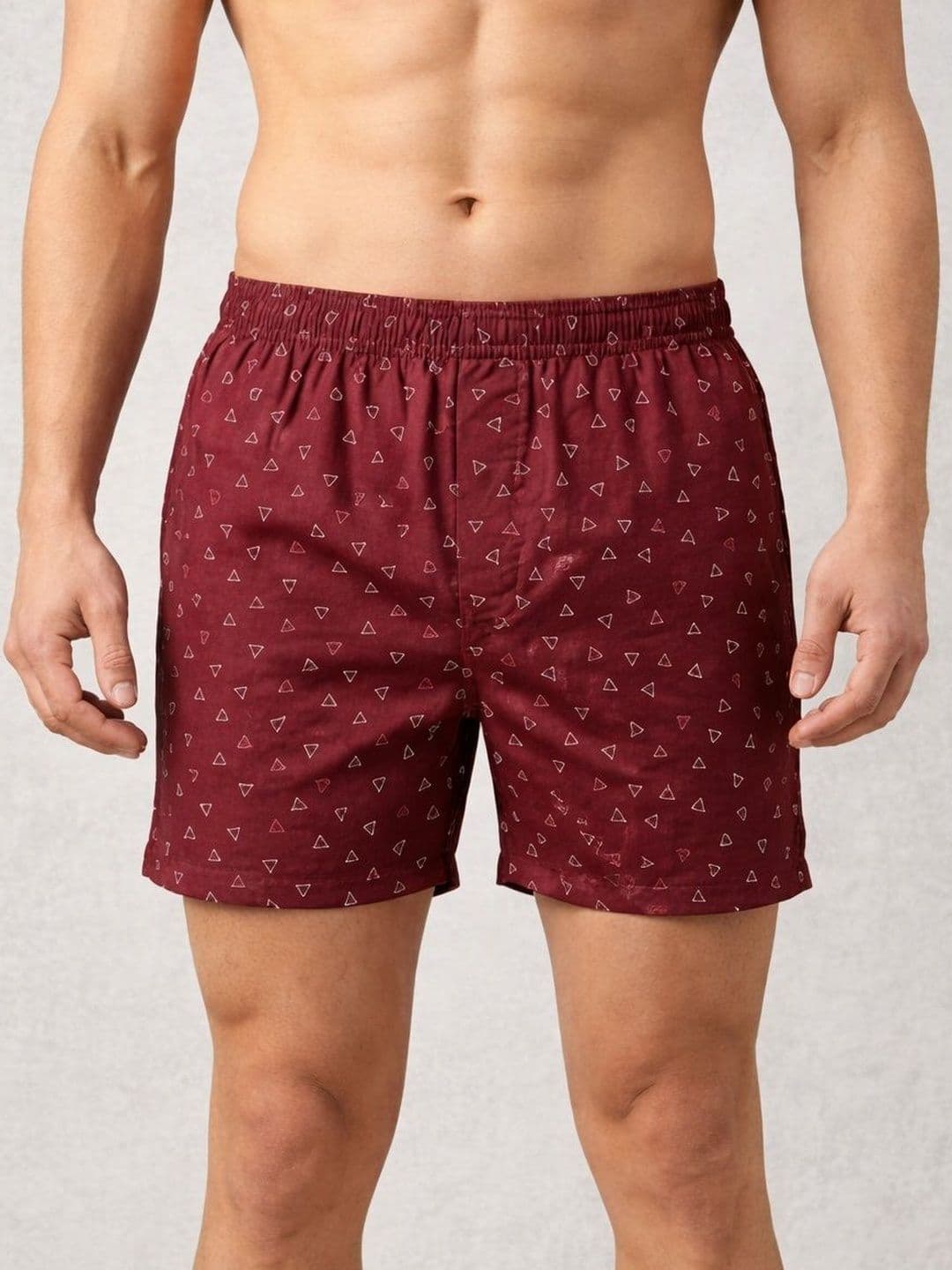 Moda Rapido Pack of 3 Printed Elasticated Mid-Rise Boxers thumbnail 2
