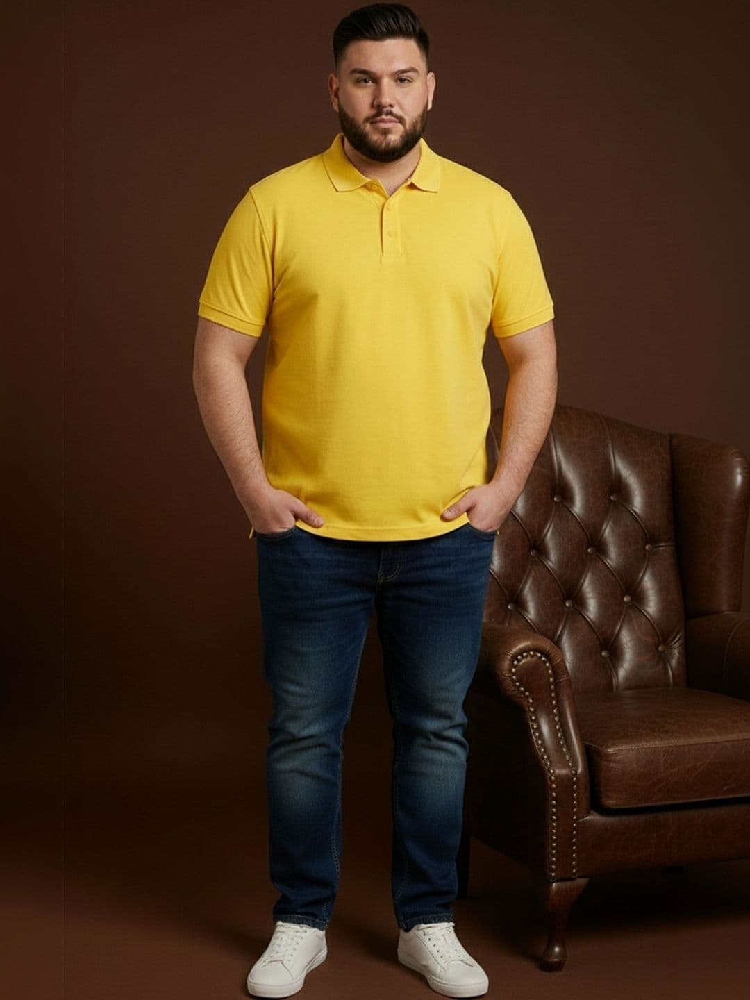 Mast & Harbour Men Polo Collar Pockets T-shirt thumbnail 4