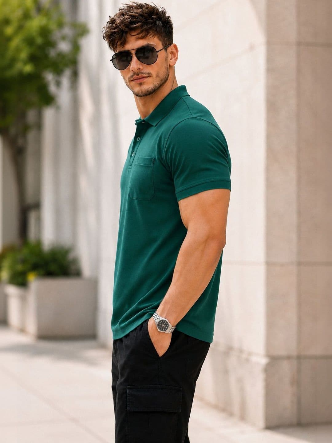 SCUBA Men Polo Collar Pockets T-shirt thumbnail 2