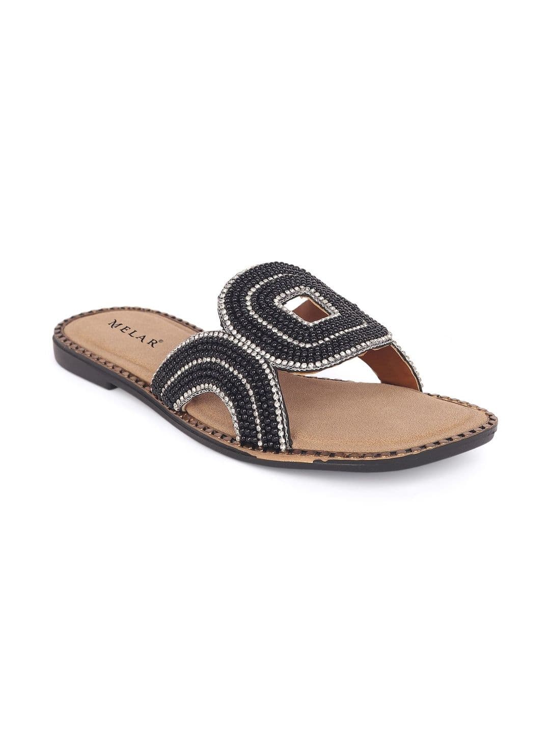 MELAR Women Embellished Open Toe Flats thumbnail 7