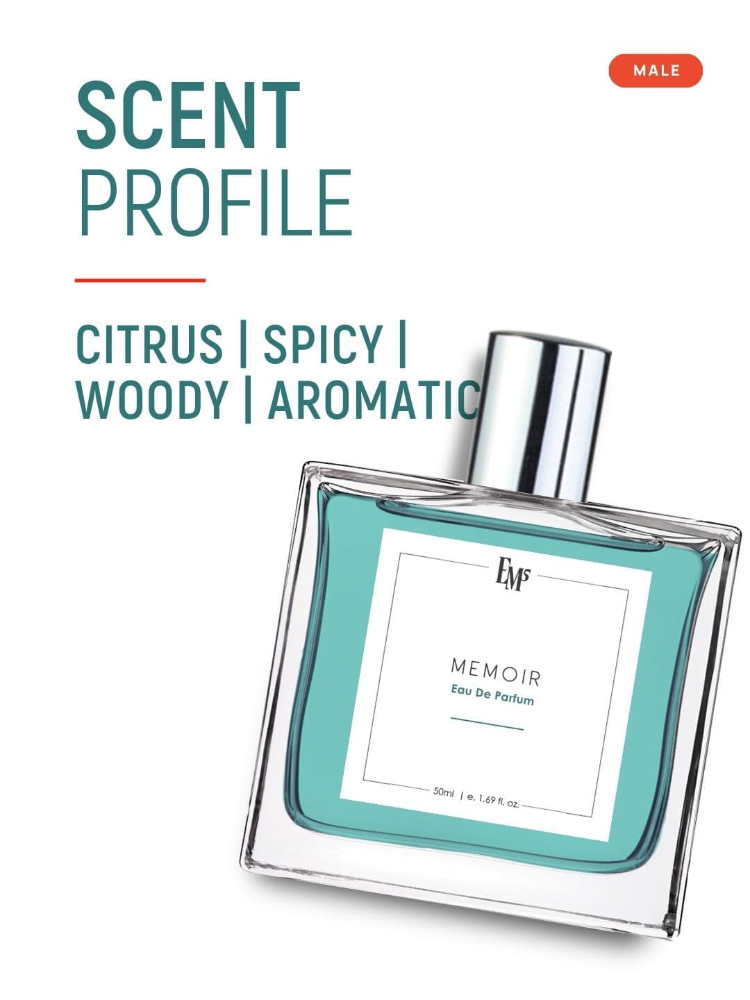 EM5 Memoir Strong & Long Lasting Eau De Parfum-50 ml thumbnail 5