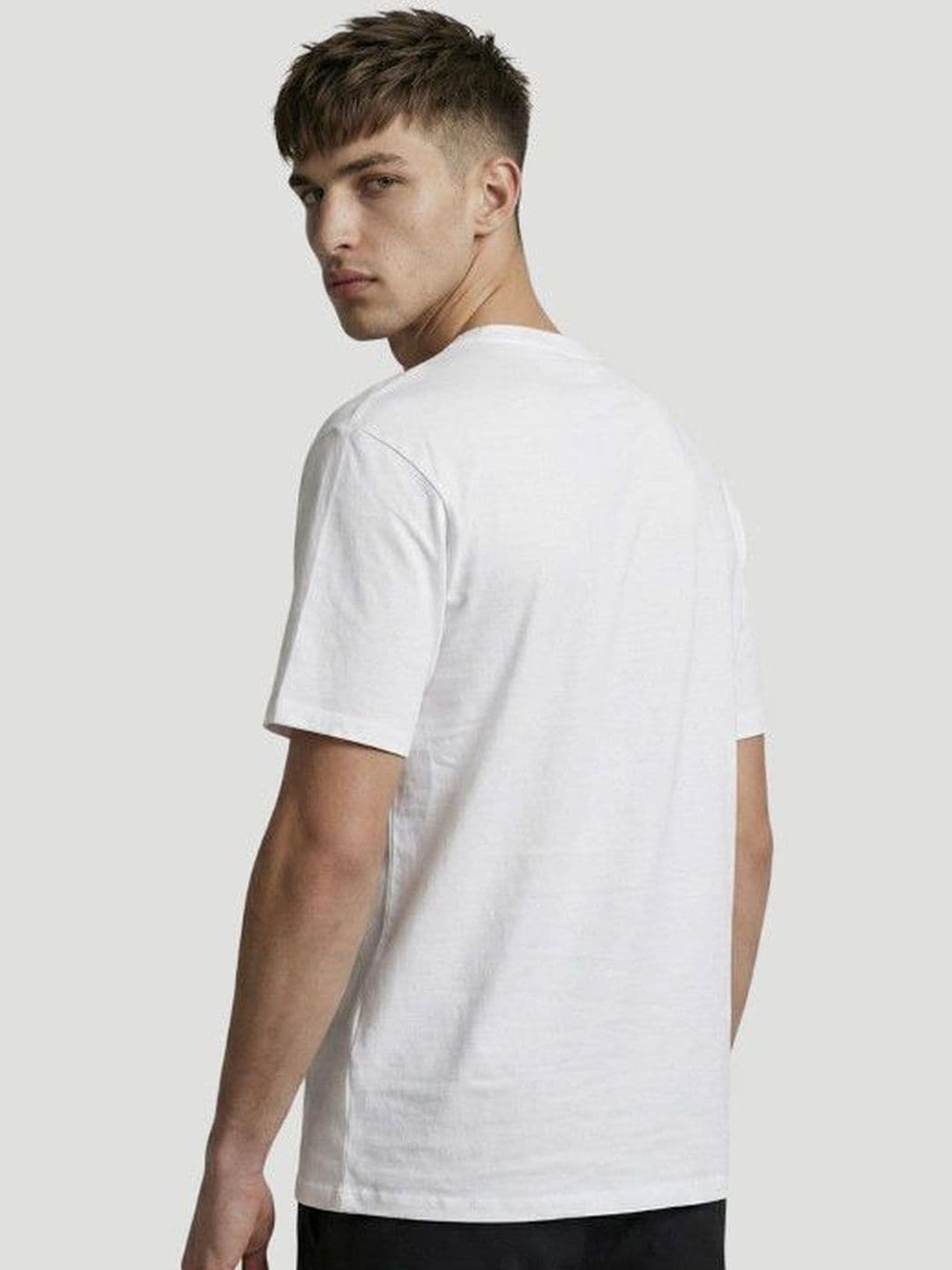High Star Men Printed Round Neck Oversized T-shirt thumbnail 4