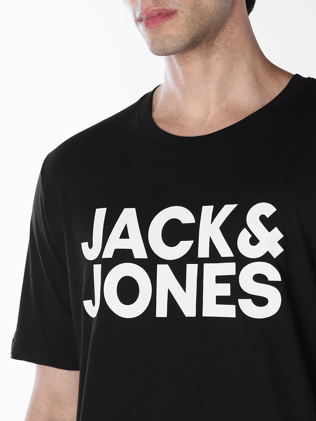Jack & Jones Men Brand Logo Printed Slim Fit T-shirt thumbnail 5