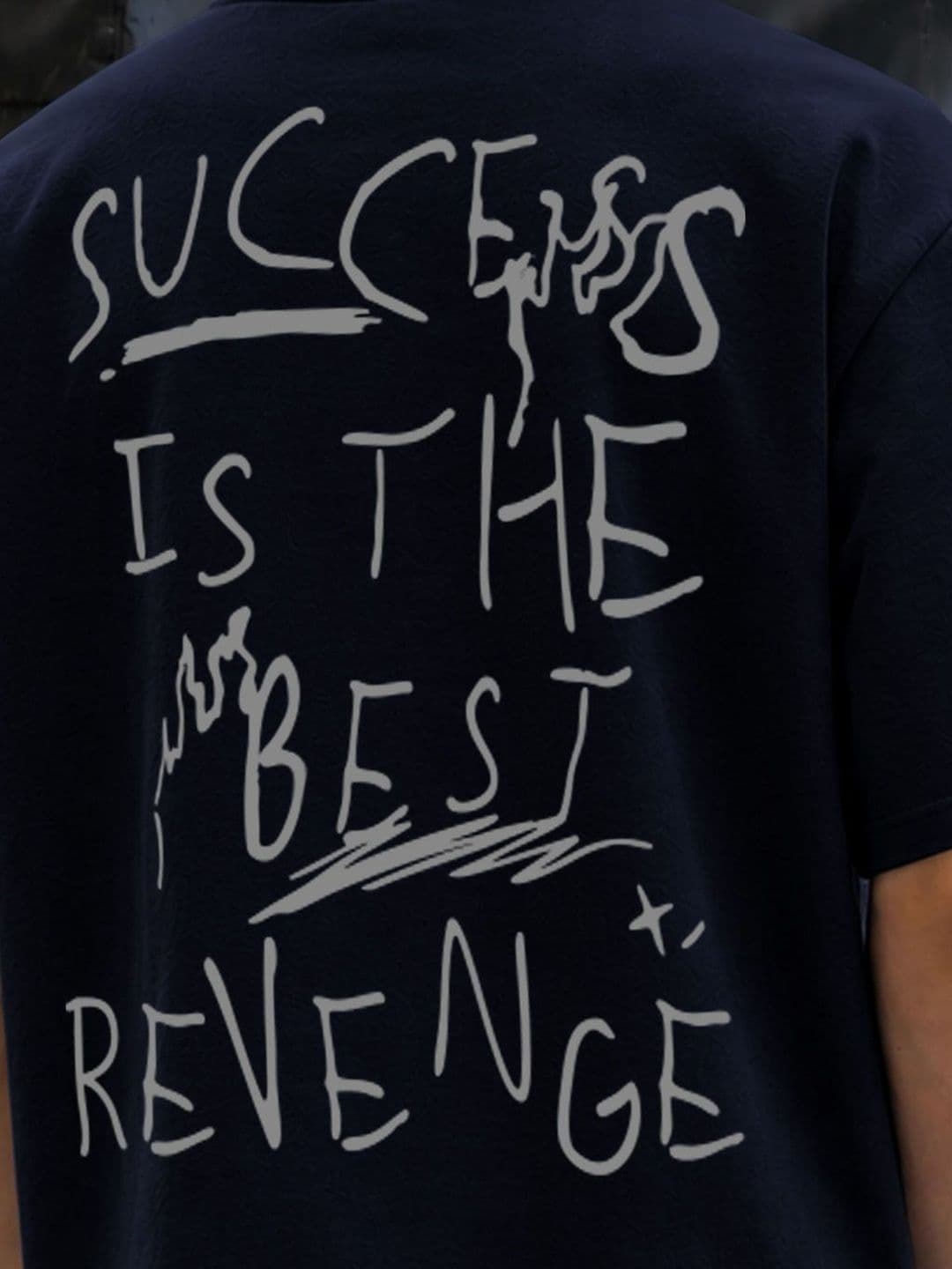SZN Men Typography Printed Boxy T-shirt thumbnail 3