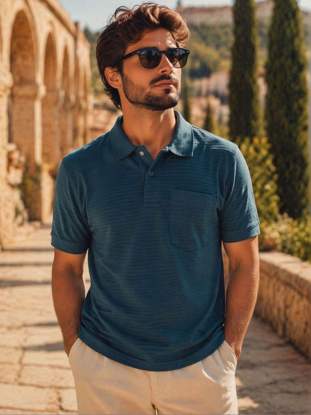 Force NXT Men Polo Collar Pockets T-shirt - view 1