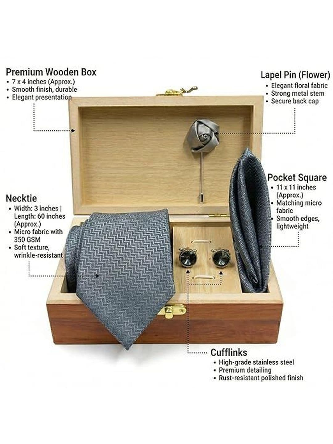 Osking Ties Men Broad Tie thumbnail 2
