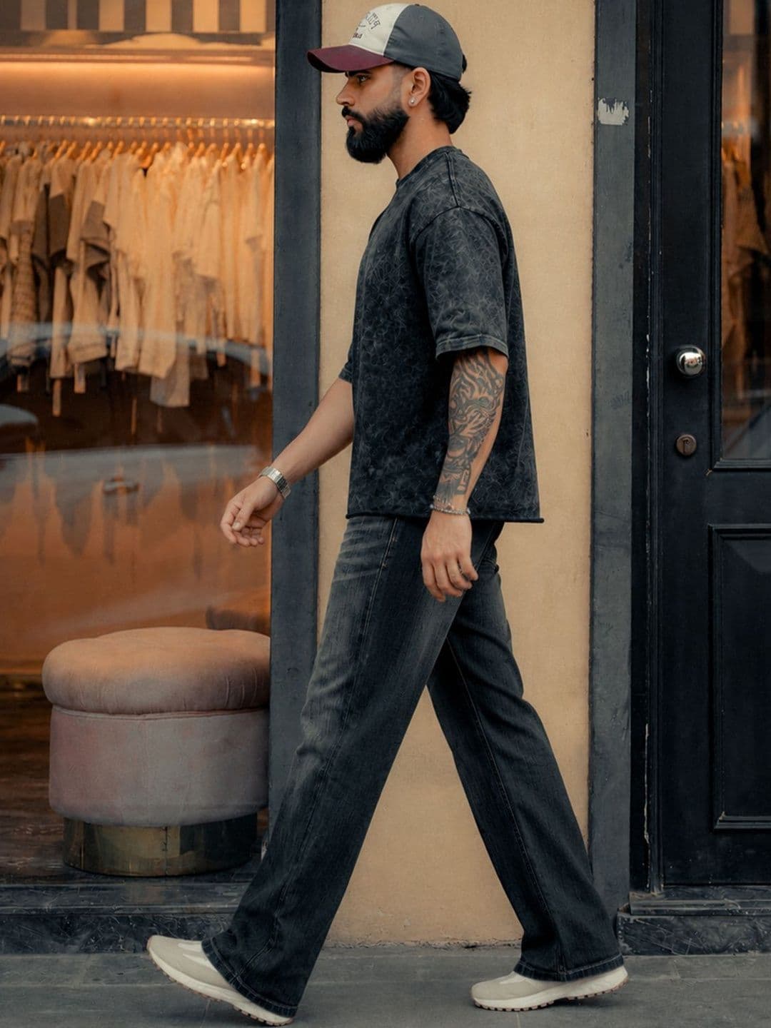 BDSQUARE Men Dyed Boxy T-shirt thumbnail 5
