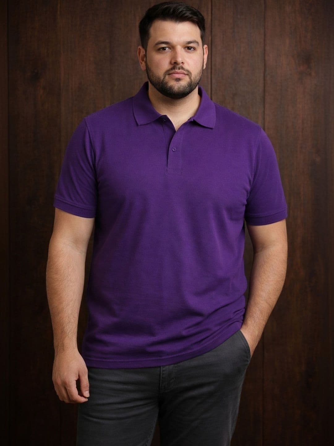 Mast & Harbour Men Polo Collar T-shirt - view 1