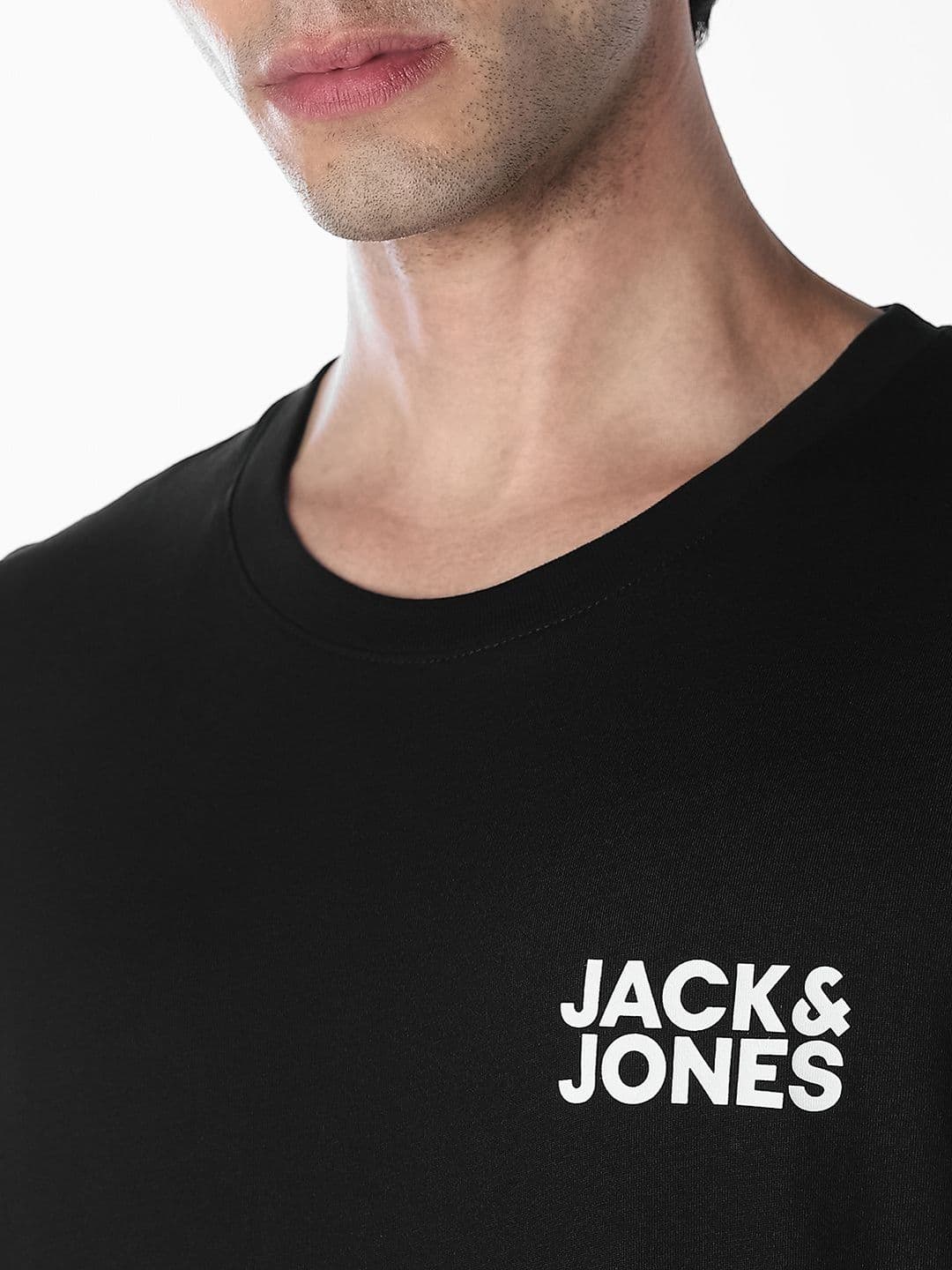Jack & Jones Men Brand Logo Printed Slim Fit T-shirt thumbnail 5