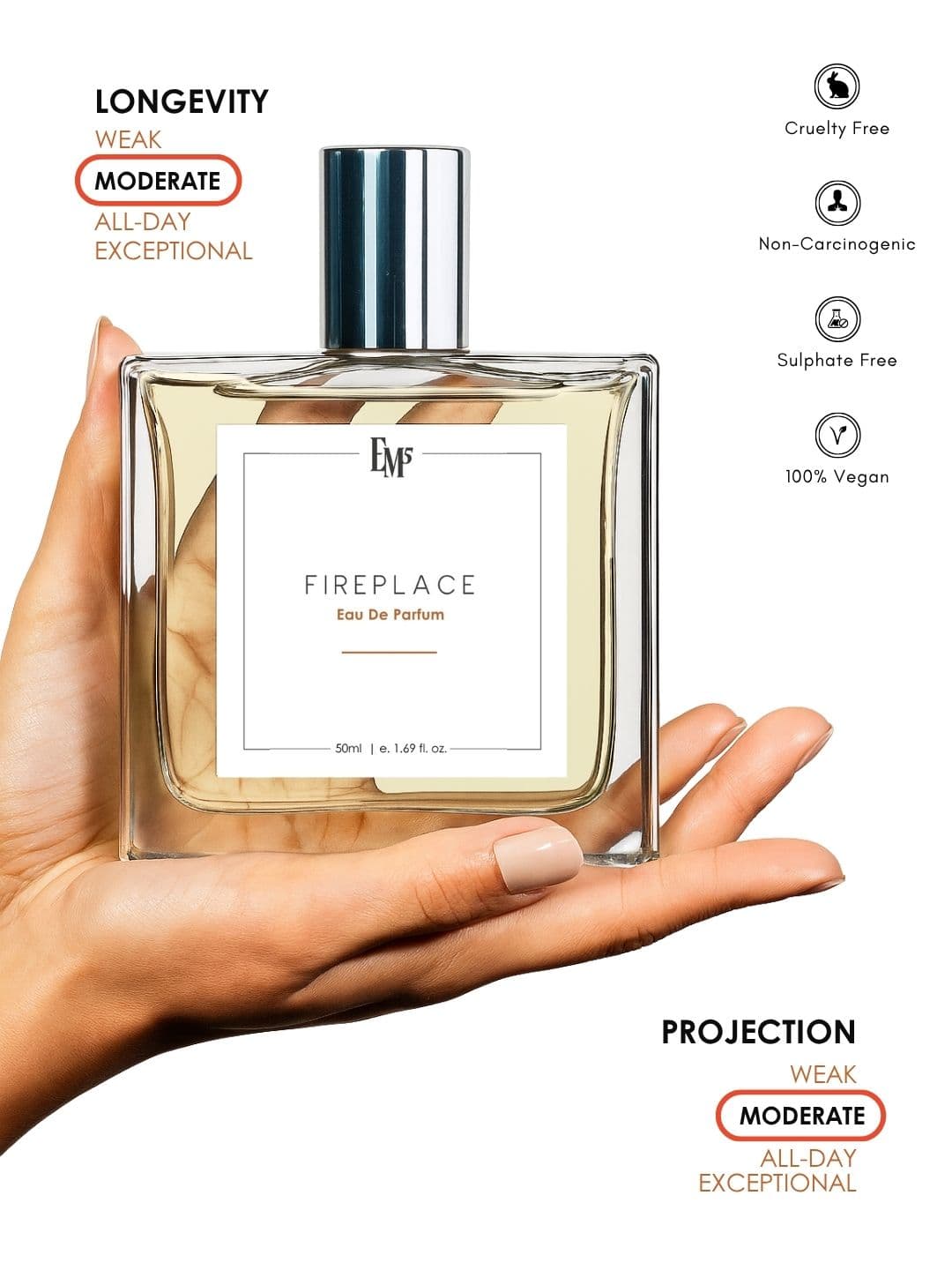 EM5 Fireplace Strong & Long Lasting Eau De Parfum - 50ml thumbnail 5