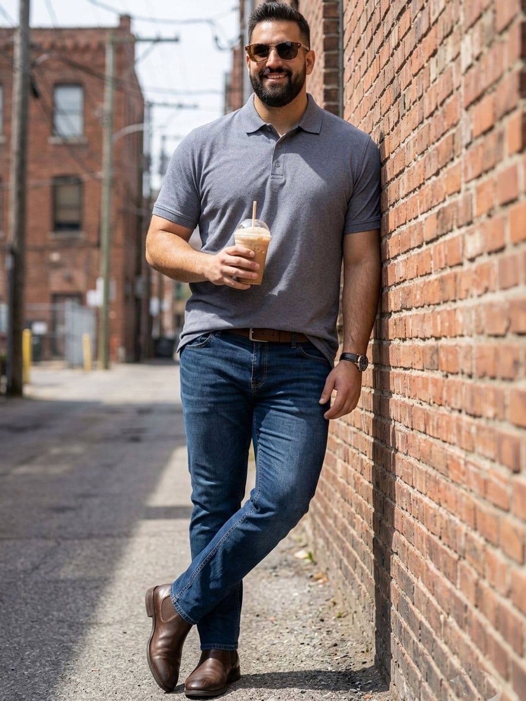 Mast & Harbour Men Polo Collar T-shirt thumbnail 6