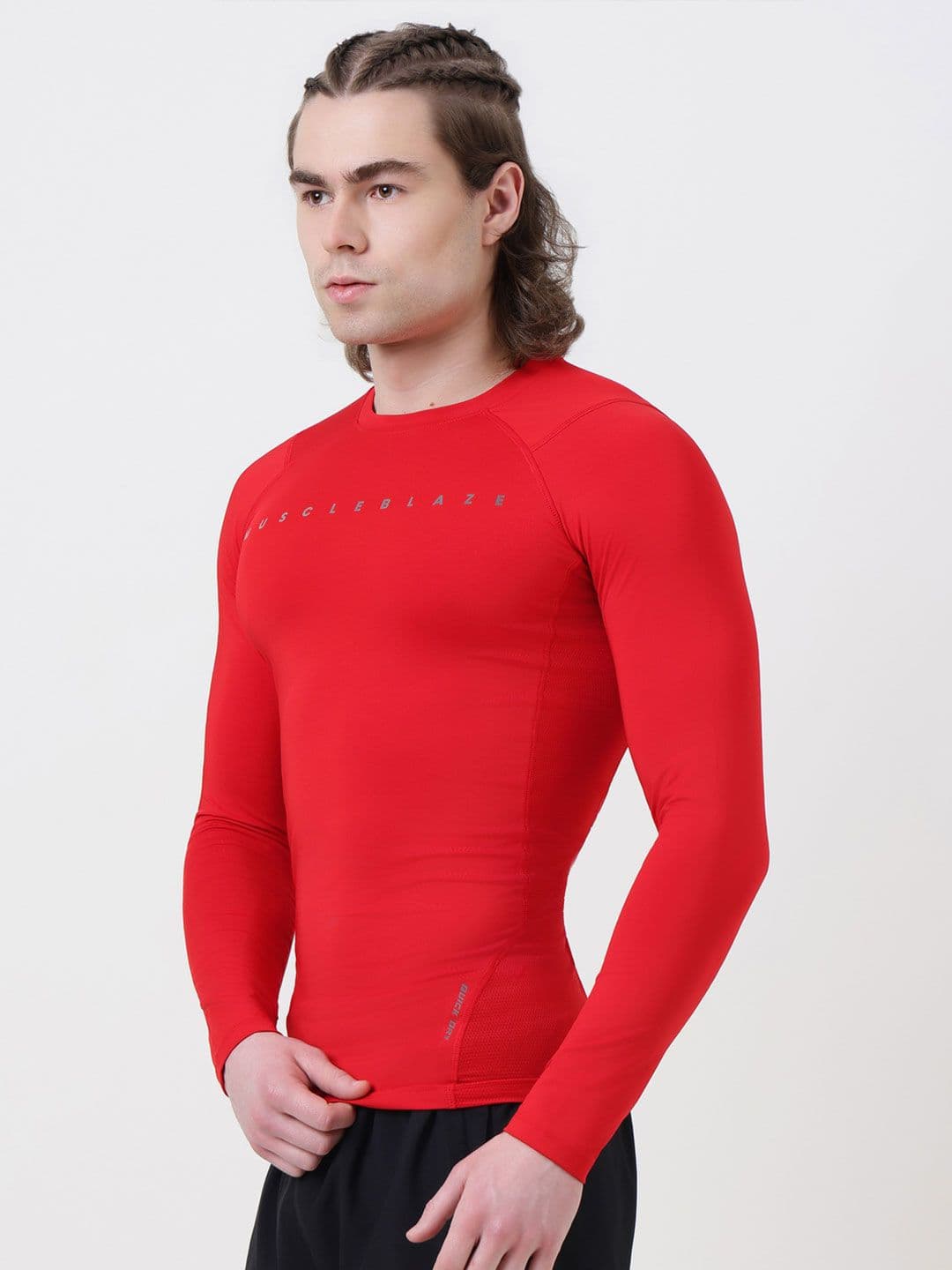 MuscleBlaze Unisex Typography Printed Round Neck Compression T-shirt thumbnail 4
