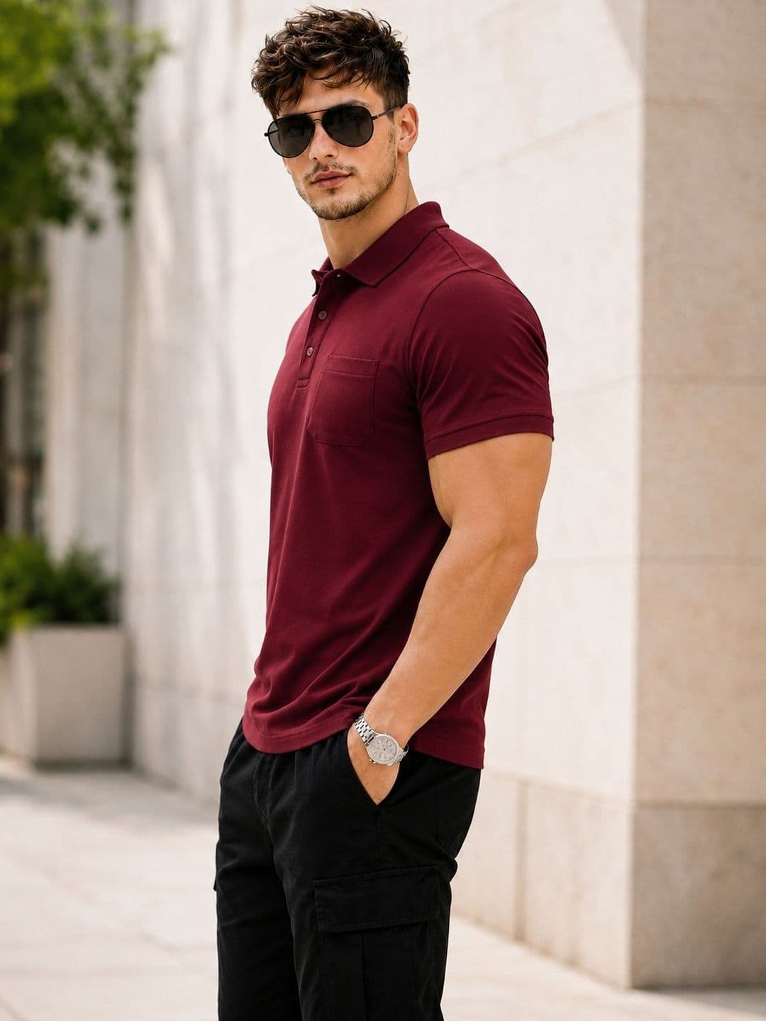 SCUBA Men Polo Collar Pockets T-shirt thumbnail 2