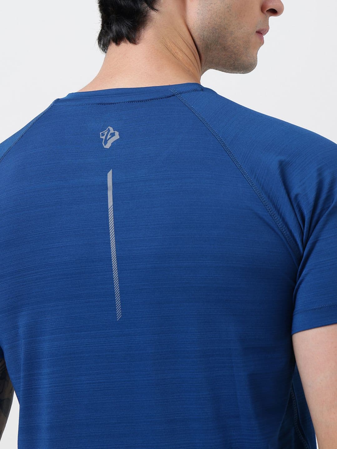 MuscleBlaze Active Round Neck T-Shirt for Men for Gym & Sports Teal Blue thumbnail 6