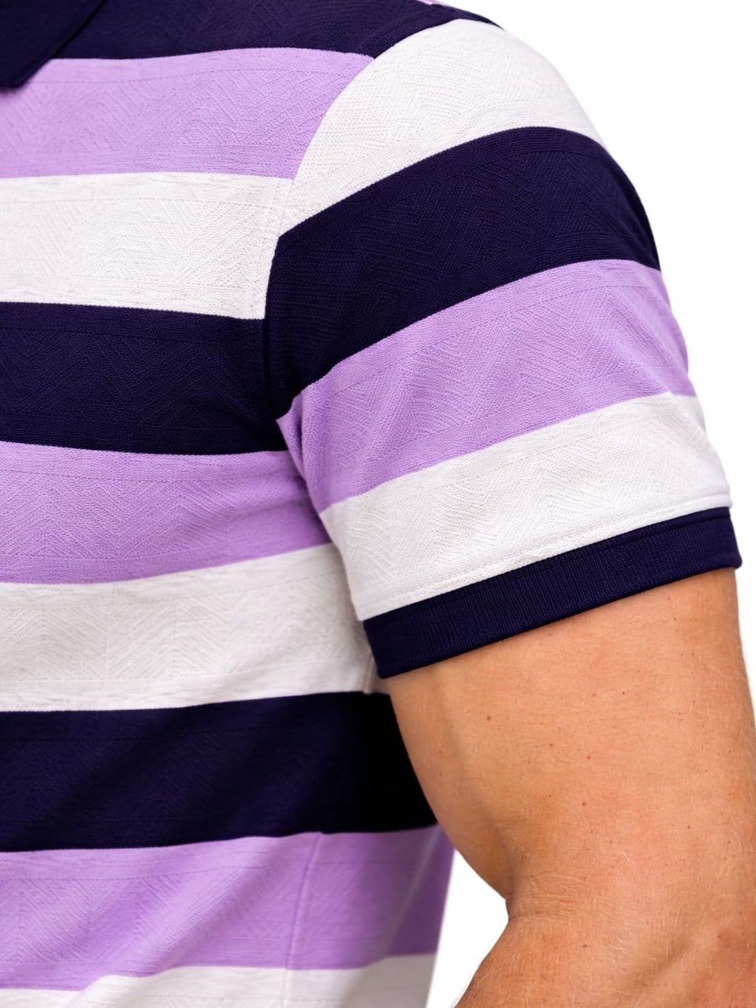 The Roadster Lifestyle Co Striped Polo Collar Tshirts thumbnail 4