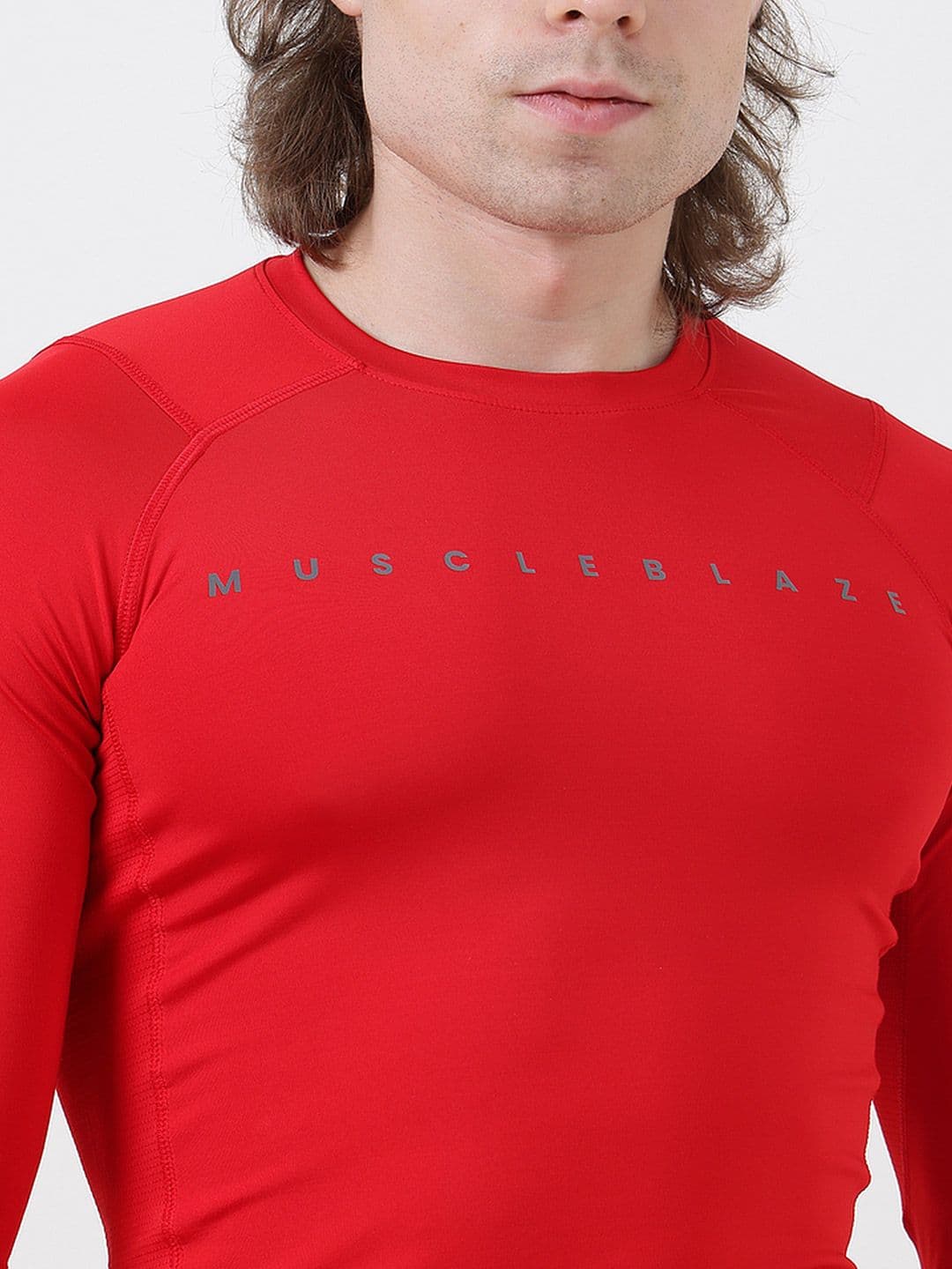MuscleBlaze Unisex Typography Printed Round Neck Compression T-shirt thumbnail 6