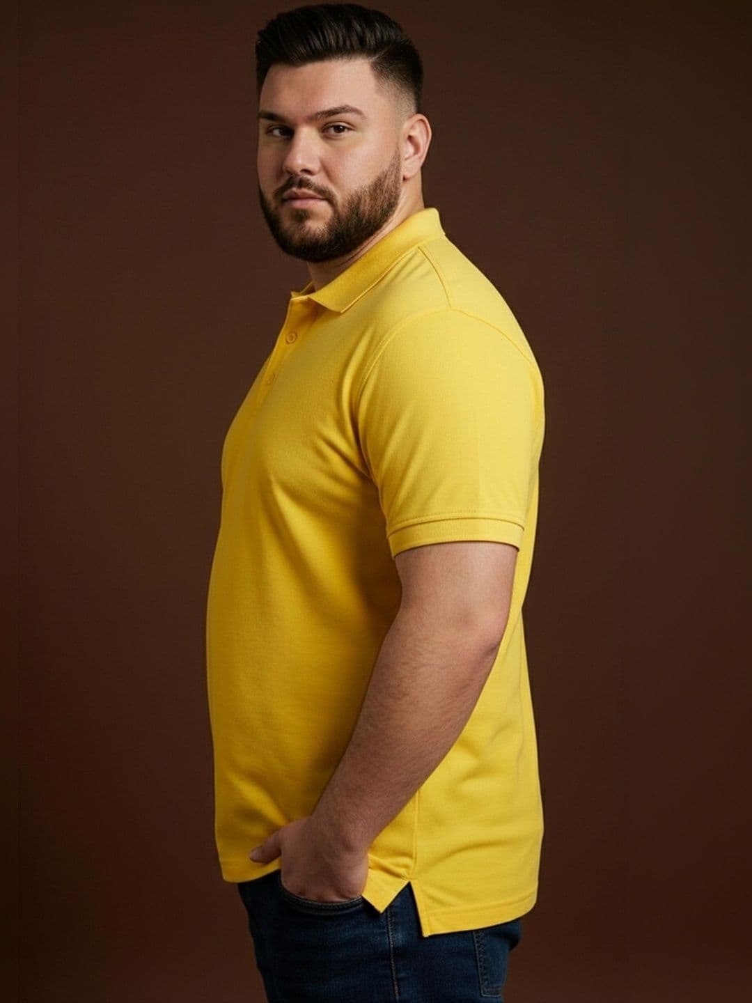 Mast & Harbour Men Polo Collar Pockets T-shirt thumbnail 5
