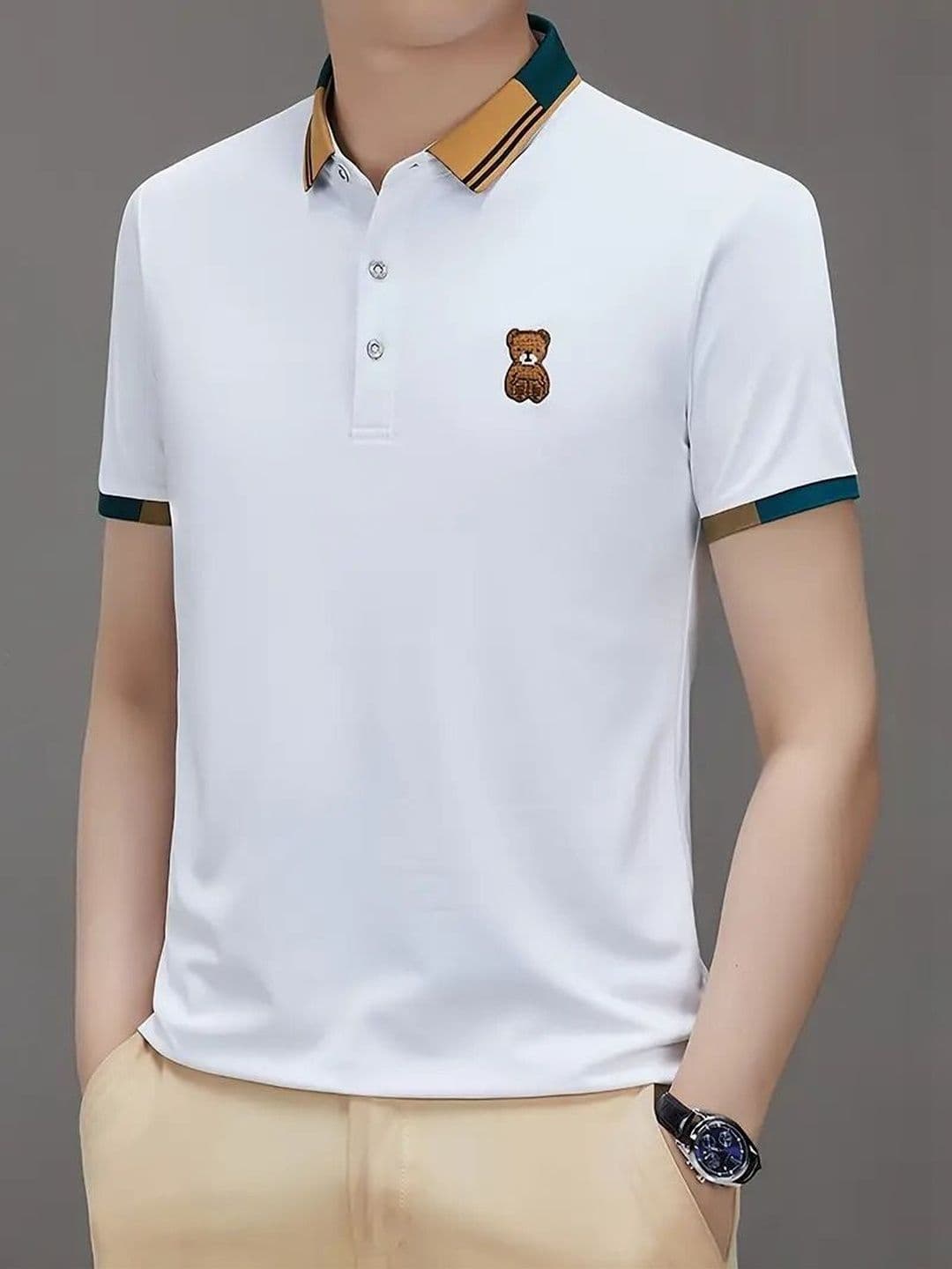 Mast & Harbour Men Polo Collar T-shirt thumbnail 4